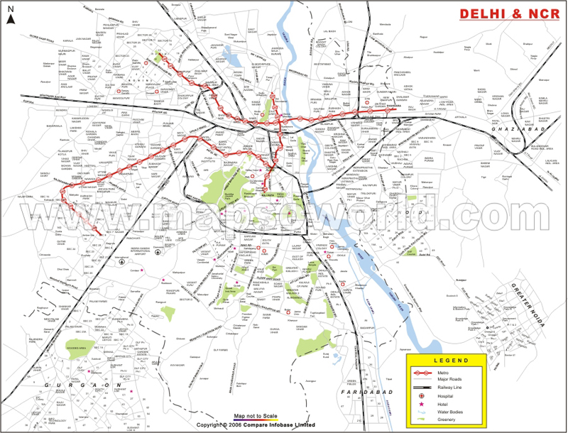 delhi route carte